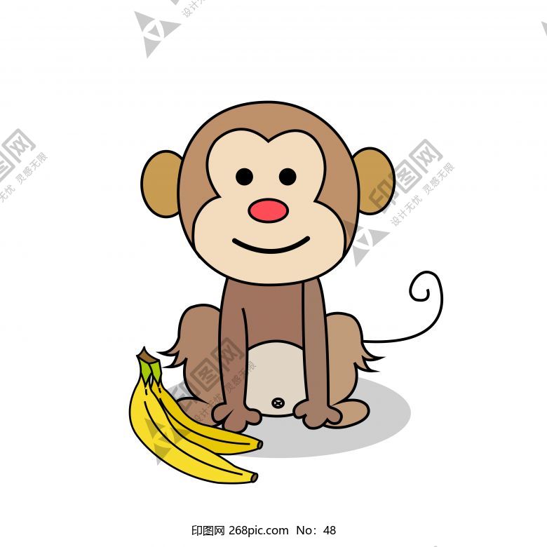 猴子和香蕉图片