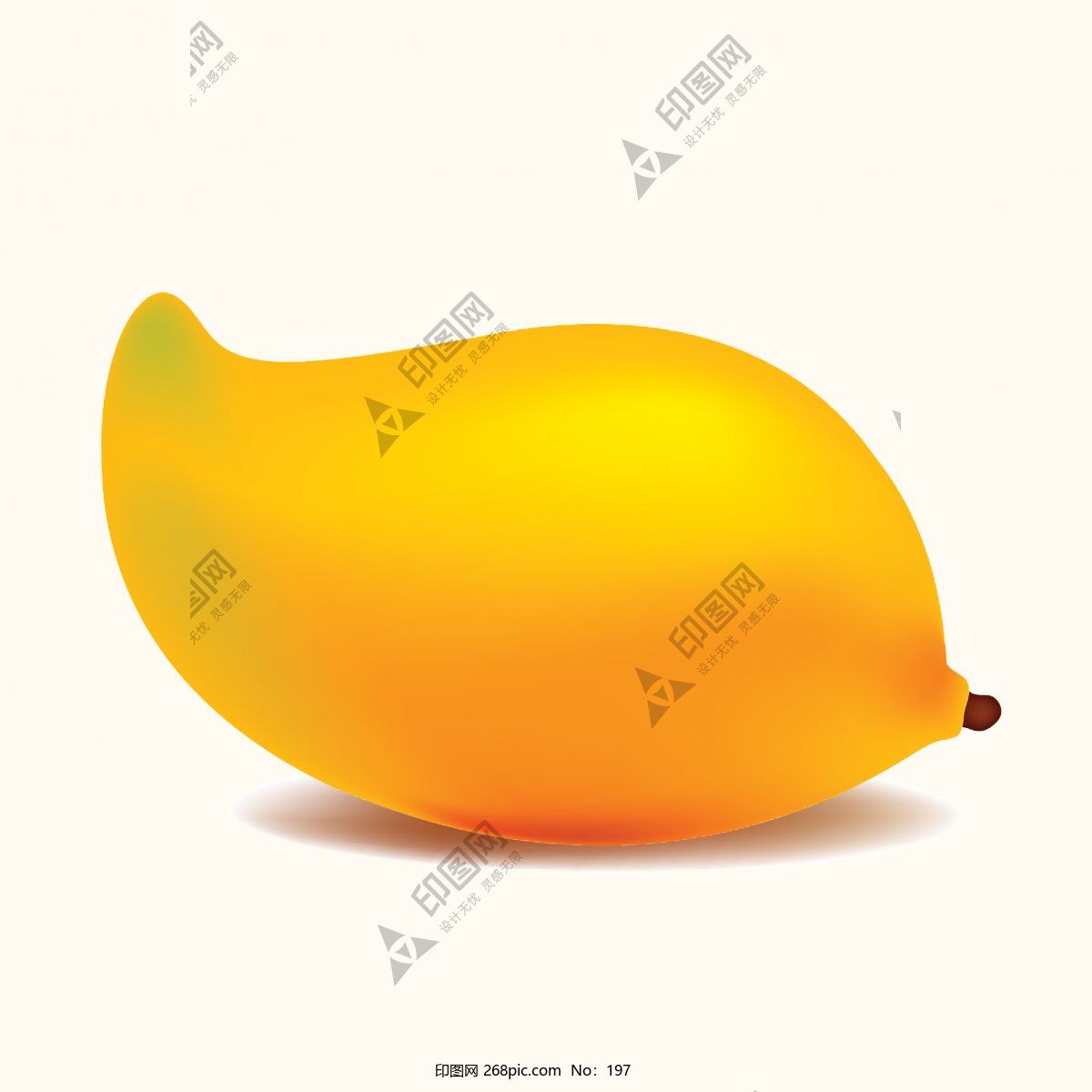 光滑的芒果