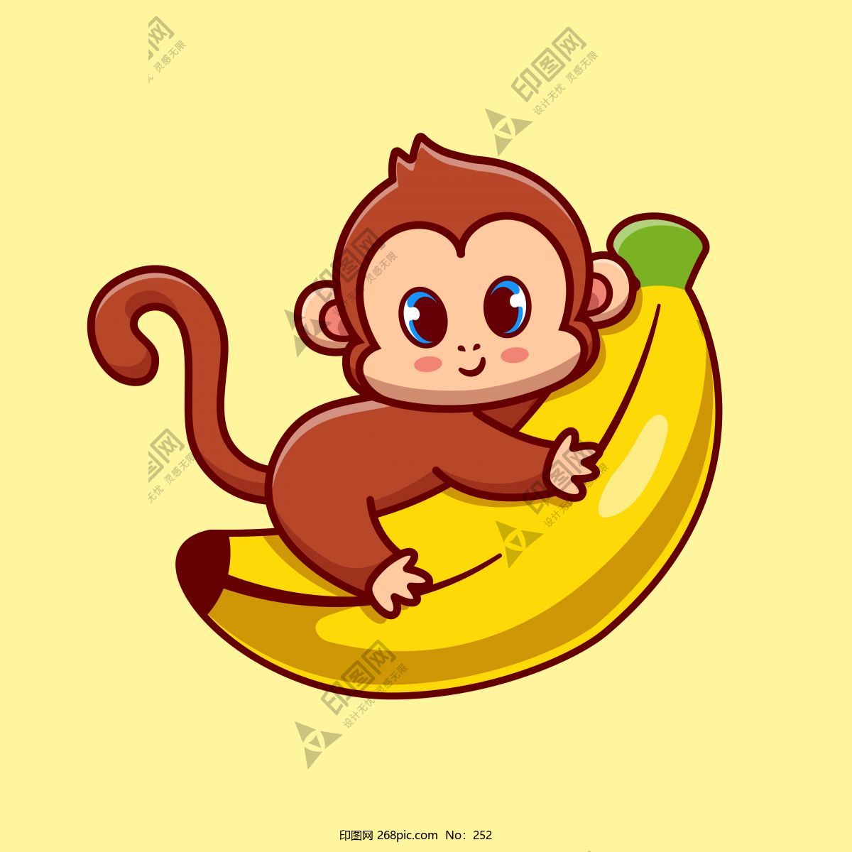 猴子骑香蕉