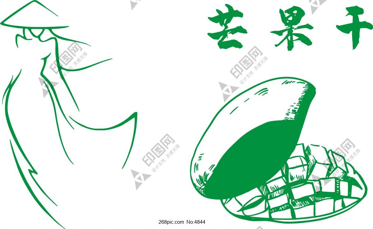 芒果熱帶水果矢量素材