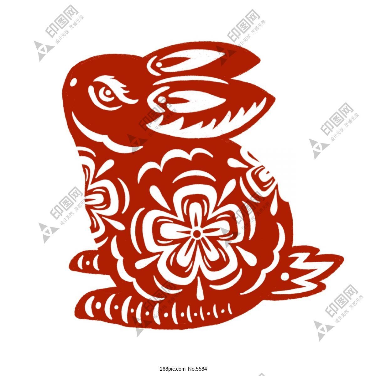 兔子剪紙