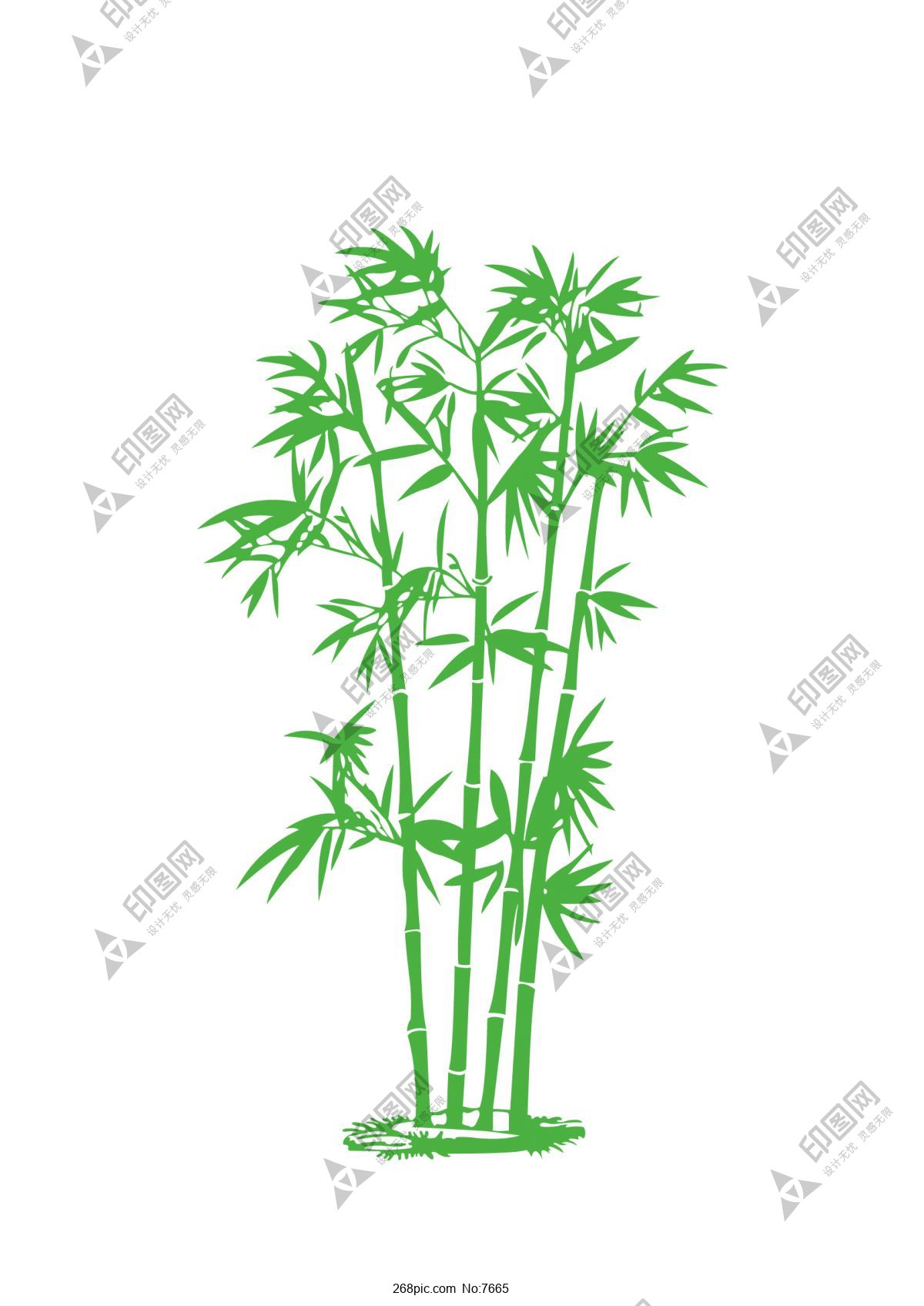 矢量綠色竹子下載