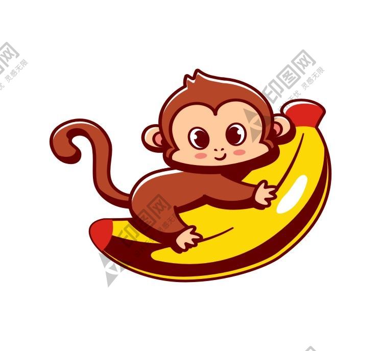 猴子抱香蕉