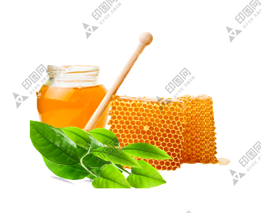 罐头蜂蜜蜂巢素材