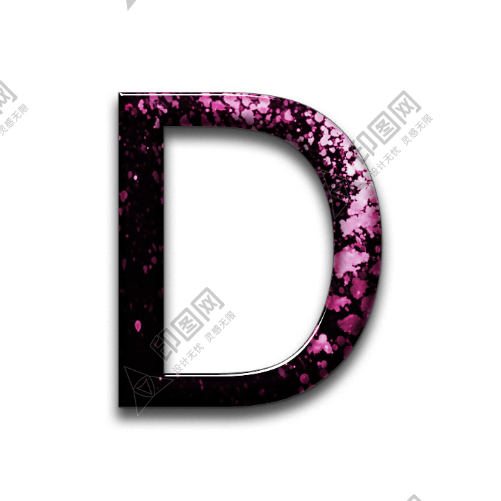 标点符号_字母_D字母_letter_d
