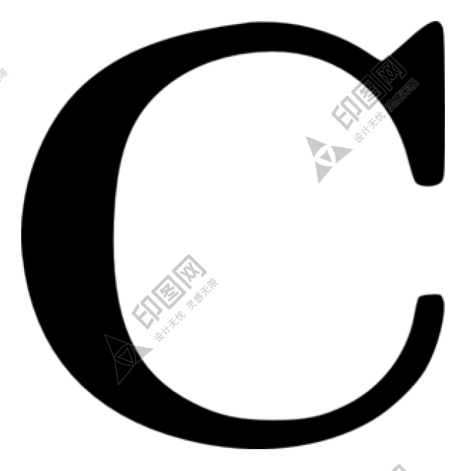 标点符号_字母_C字母_letter_c