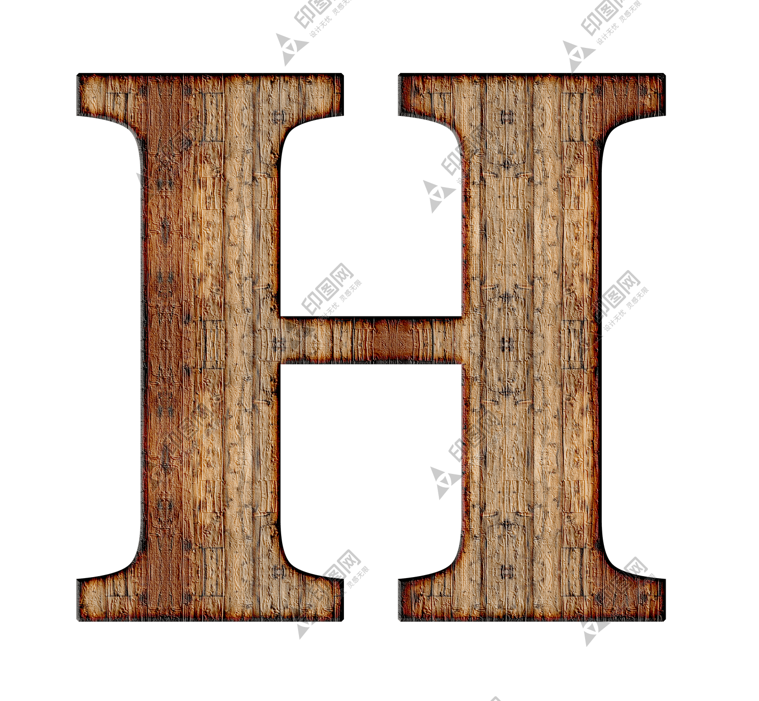 标点符号_字母_H字母_letter_h