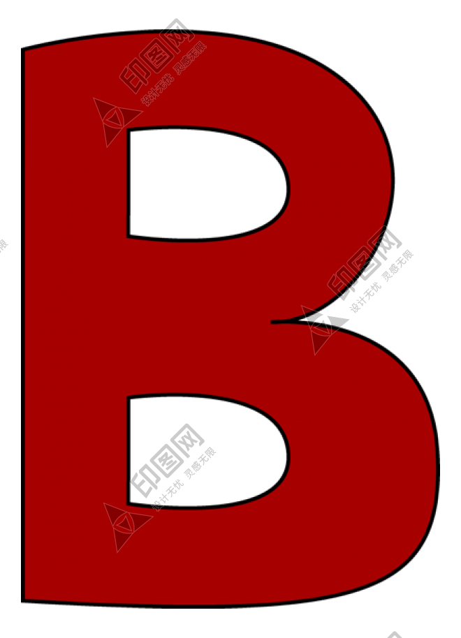 标点符号_B字母_字母_letter_b