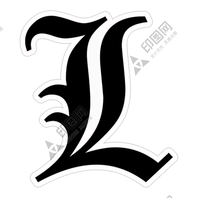标点符号_字母_L字母_letter_L