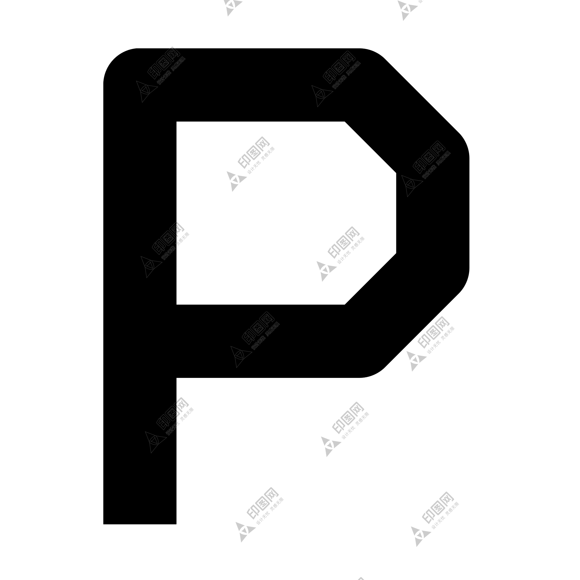 标点符号_字母_P字母_letter_p