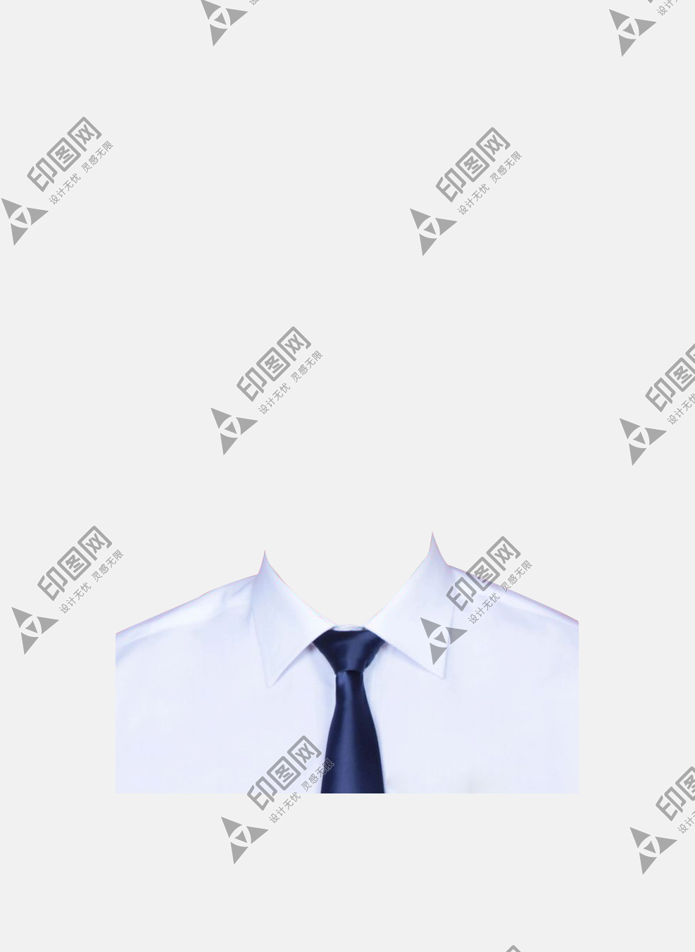 白襯衣衣領、證件照
