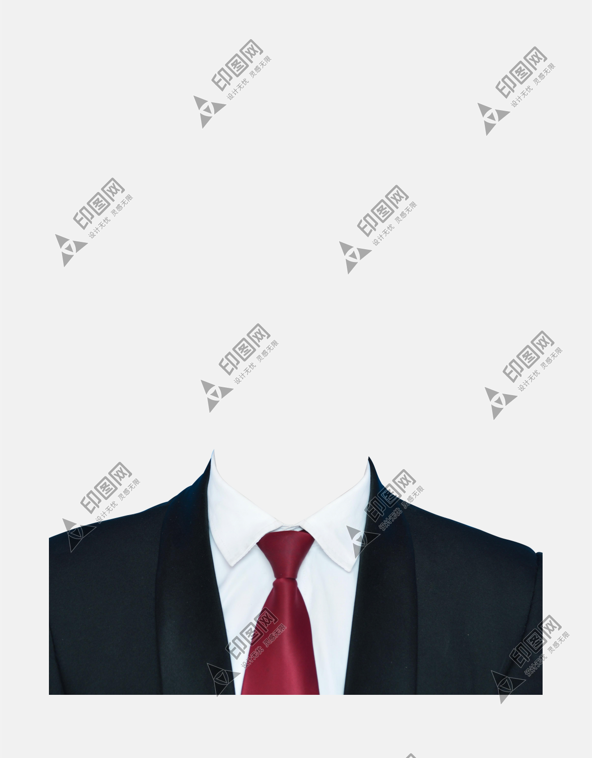 西裝領(lǐng)帶正裝襯衫證件照