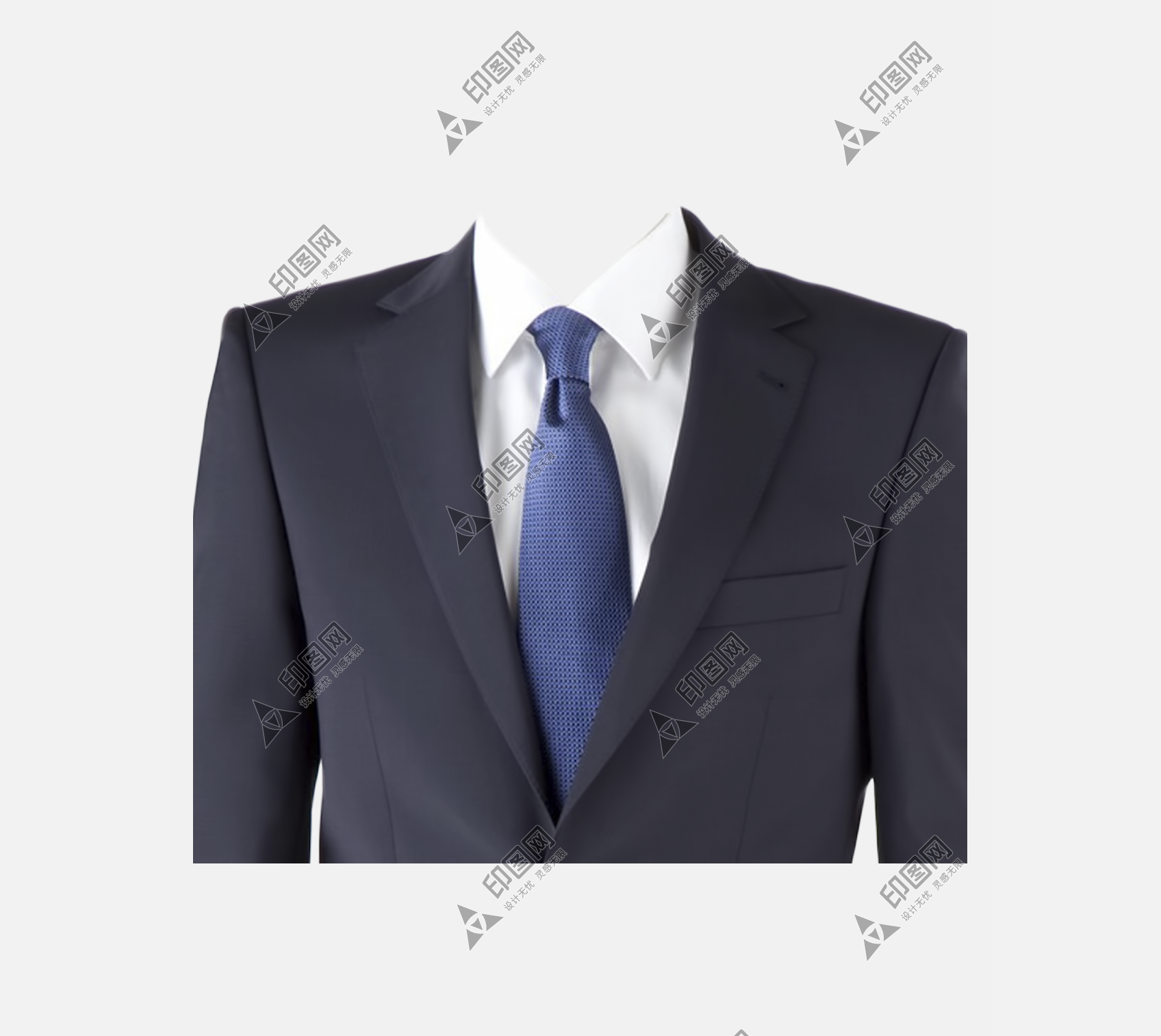 西裝西服證件照身份證一寸照片模板免摳圖片