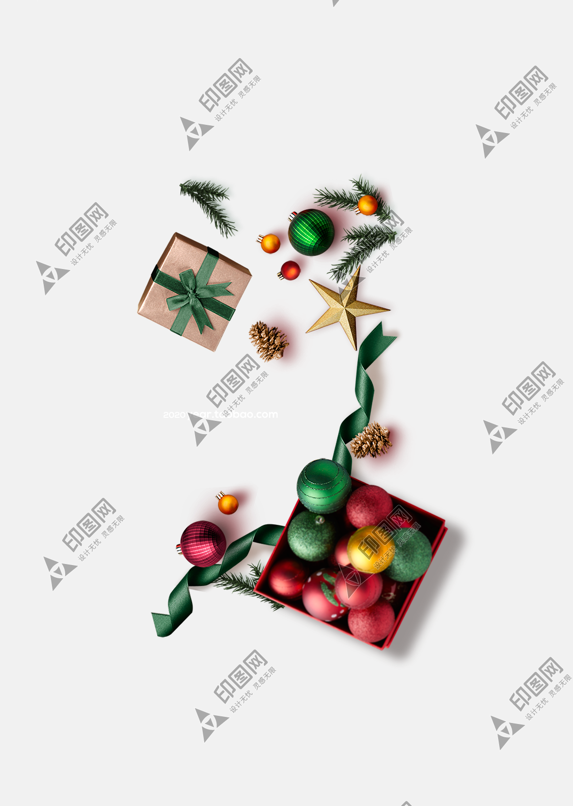 圣誕節圣誕襪禮盒禮物_PNG免摳