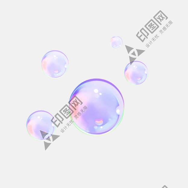 彩色泡泡插圖素材透明氣泡肥皂水泡