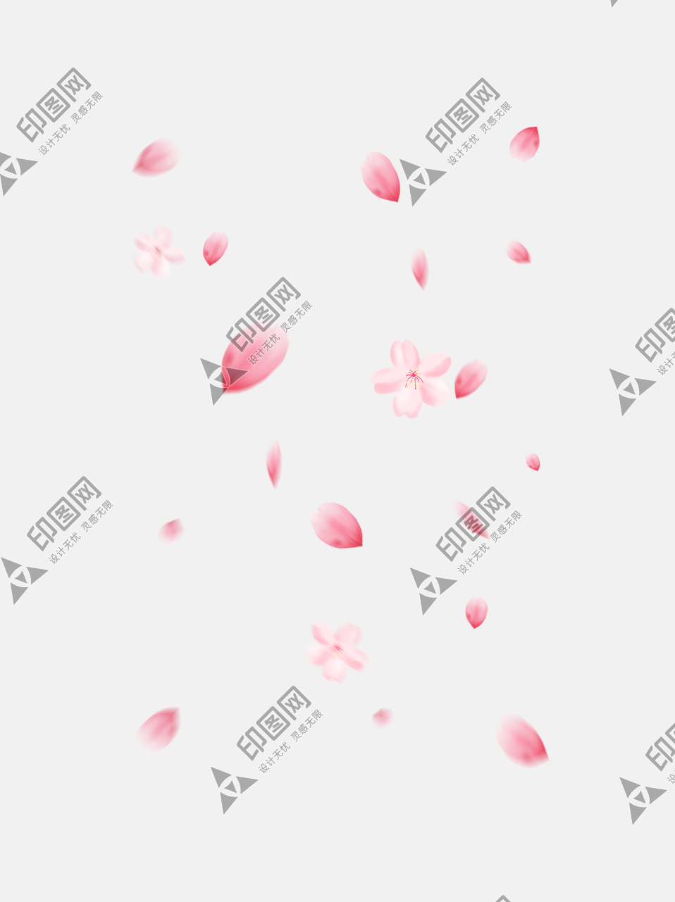 花瓣粉色素材png