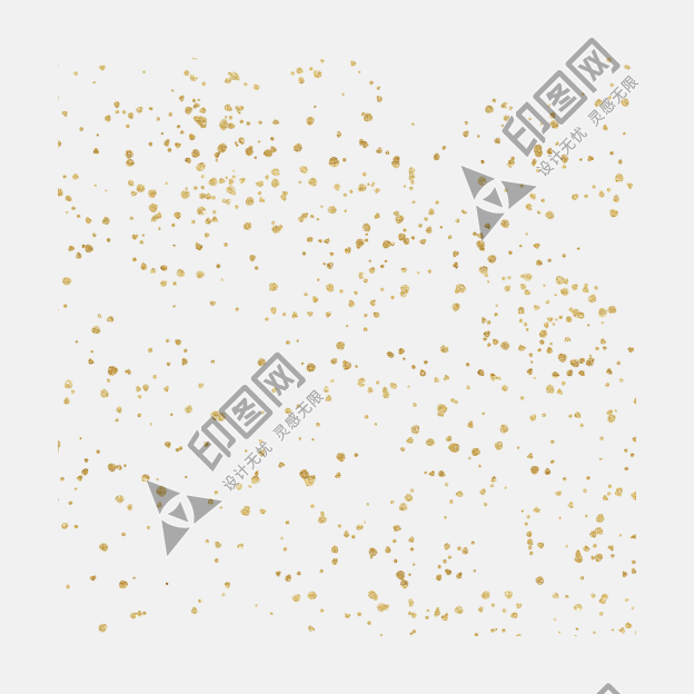 金粉肌理鎏金漂浮元素