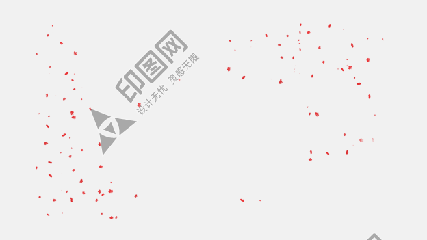 紅色裝飾元素素材PNG 紅色紙屑