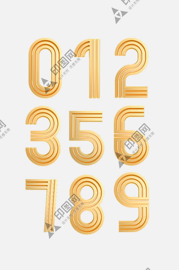 金色倒計時數(shù)字合輯