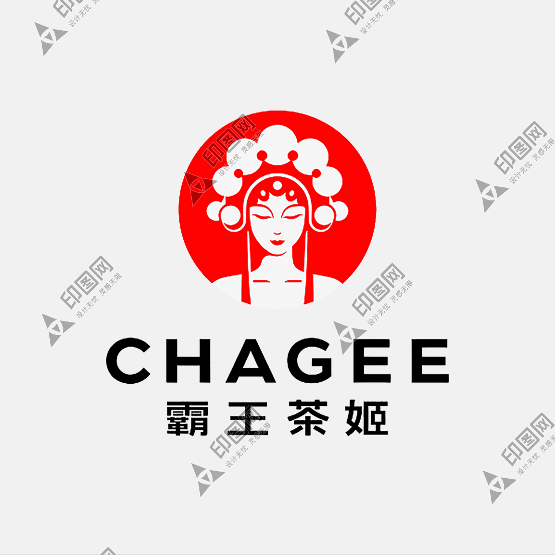 霸王茶姬LOGO免扣