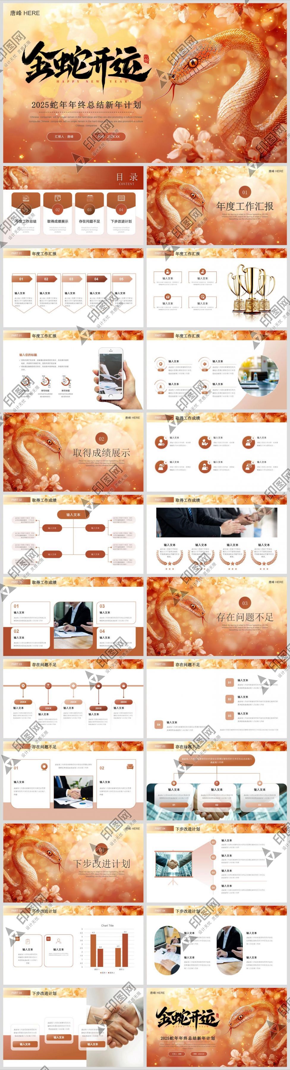 2025工作總結(jié)PPT素材模板