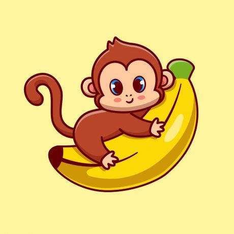 猴子骑香蕉