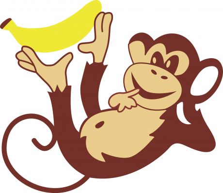 手拿香蕉的猴子