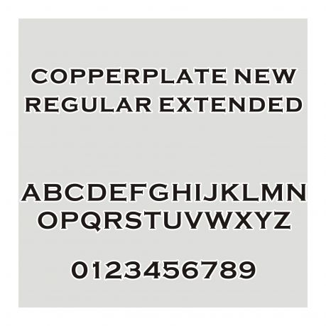 copperplate new regular extended