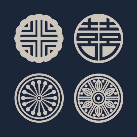 傳統圓形圖案