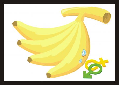 手绘香蕉水果