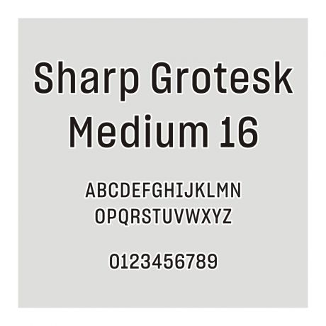 Sharp Grotesk Medium 16