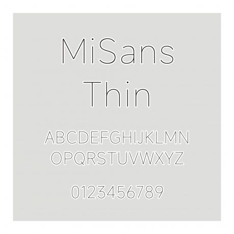 MiSans-Thin-小米