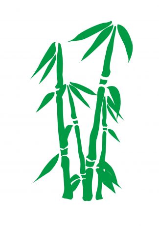 绿色矢量竹子