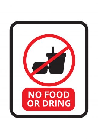 禁止饮食矢量警告标
