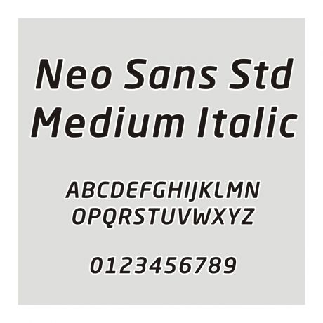 Neo Sans Std Medium Italic