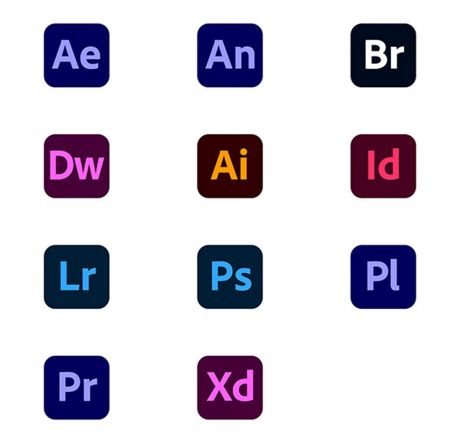 Adobe系列新版图标