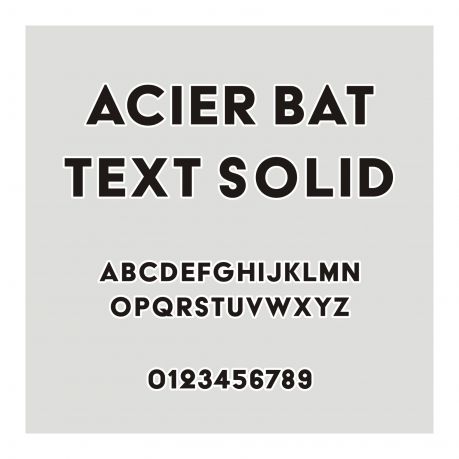 Acier BAT Text Solid