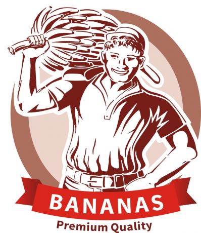 人扛香蕉标志