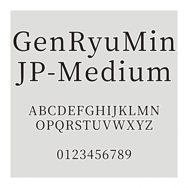 源流明体GenRyuMin JP-Medium