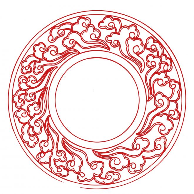 免扣古風(fēng)花朵圖騰