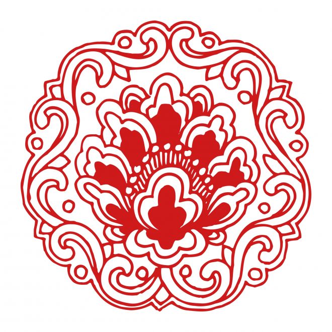 免扣古風(fēng)花朵圖騰