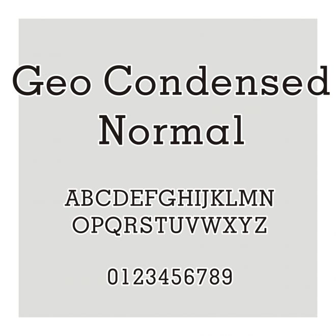 Geo Condensed Normal