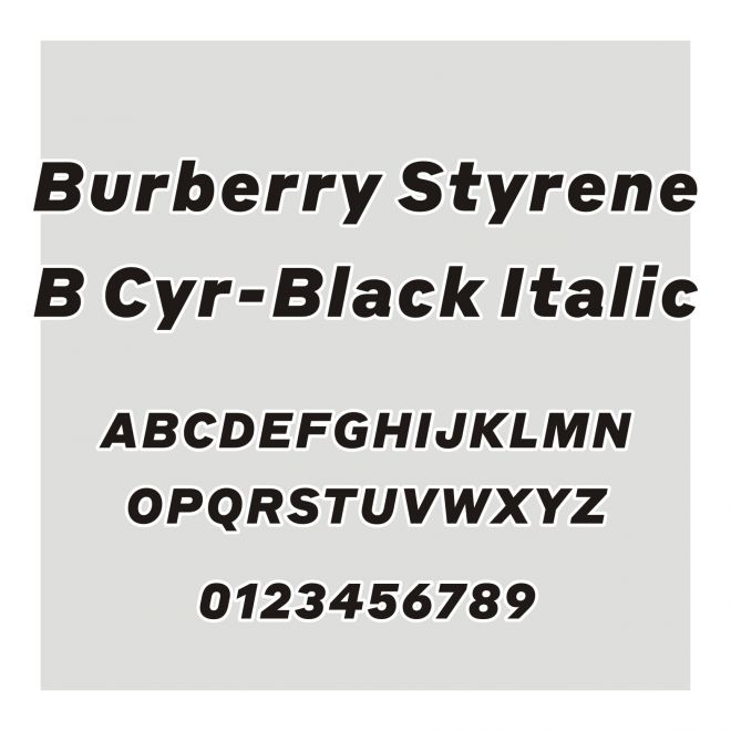 Burberry Styrene B Cyr-Black Italic