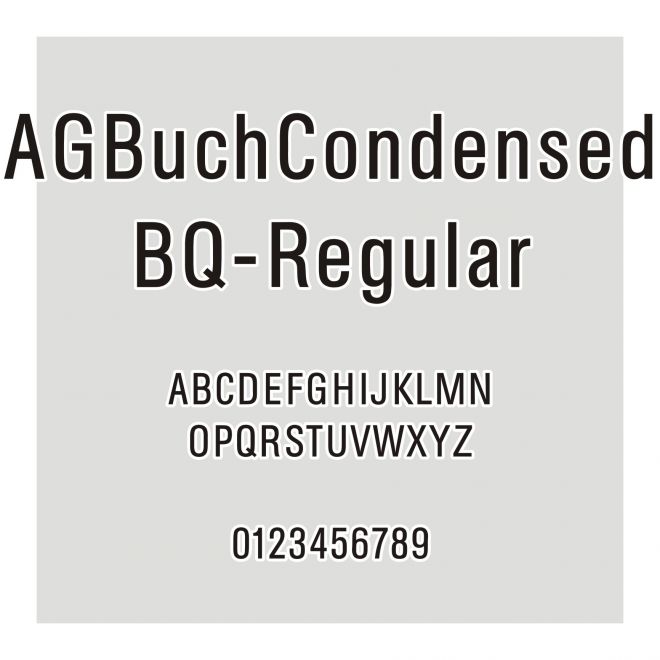 AGBuchCondensedBQ-Regular