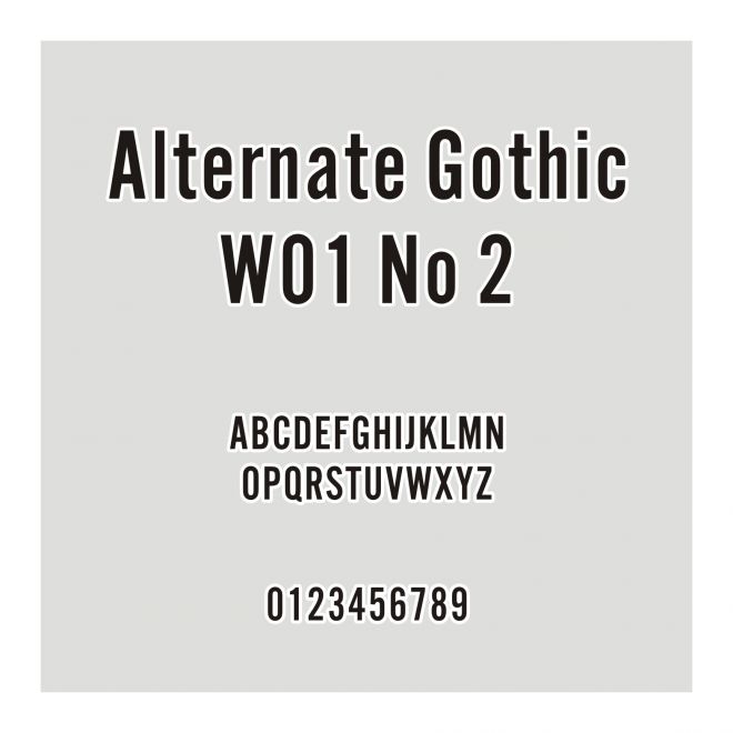 Alternate Gothic W01 No 2