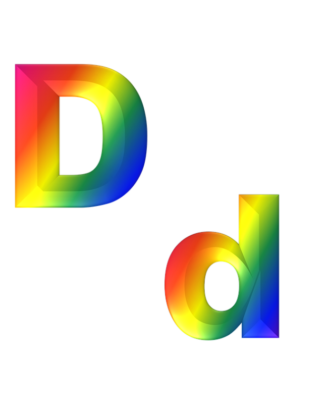 標點符號_字母_D字母_letter_d