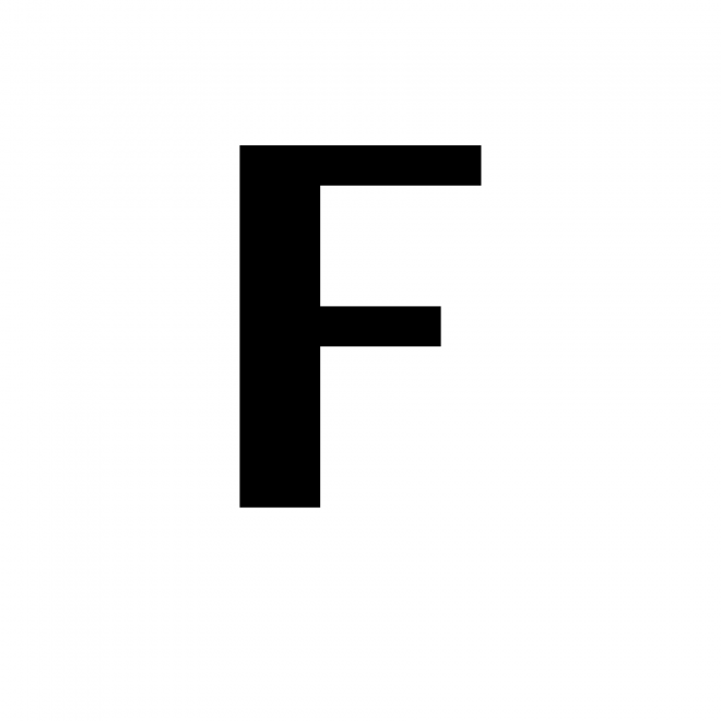 标点符号_字母_F字母_letter_f