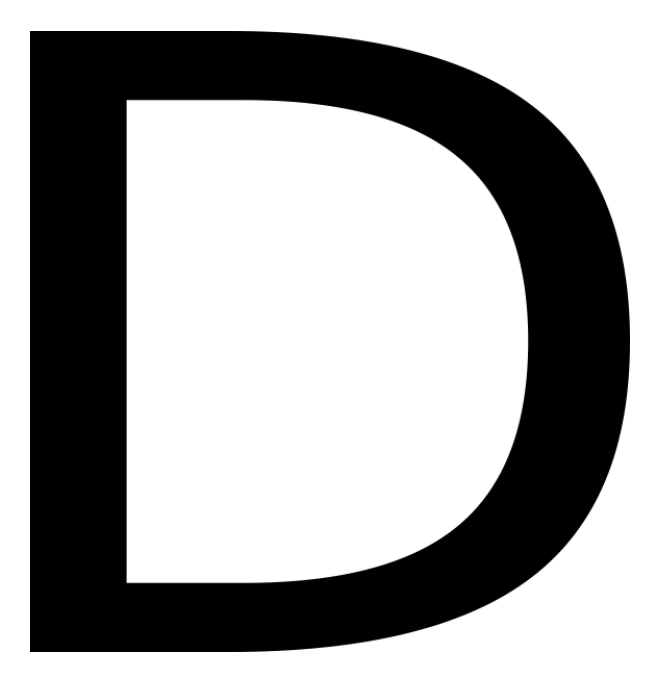 標點符號_字母_D字母_letter_d