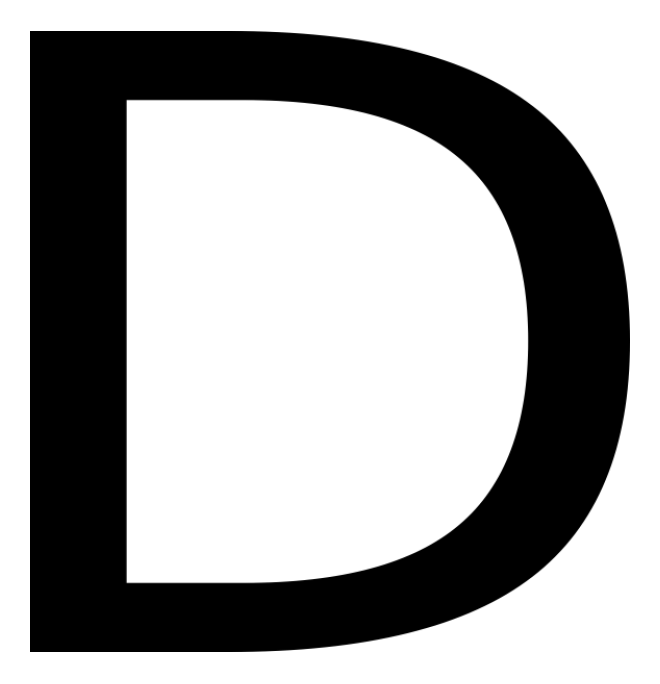 标点符号_字母_D字母_letter_d