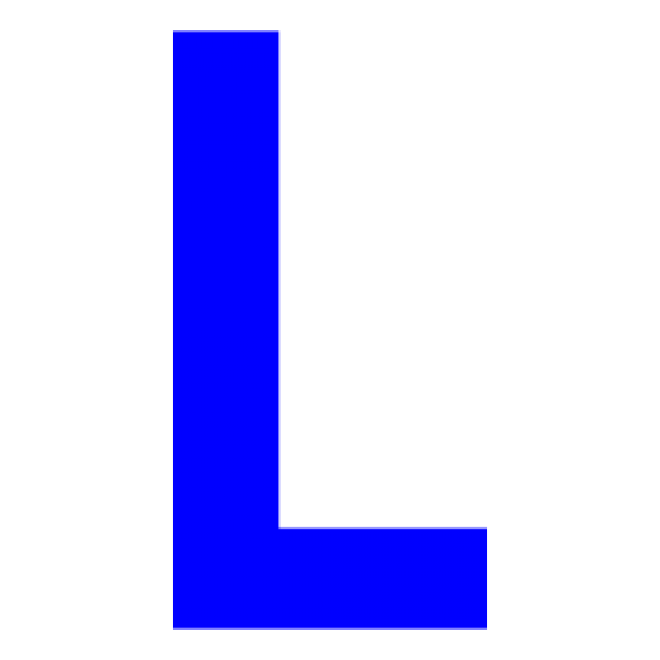 標點符號_字母_L字母_letter_L